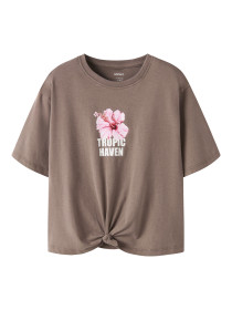 NAME IT T-shirt Hasel Brown Lentil