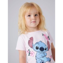 NAME IT T-shirt Ann Stitch Cradle Pink