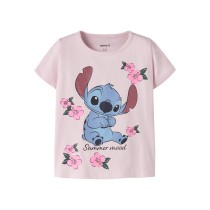 NAME IT T-shirt Ann Stitch Cradle Pink