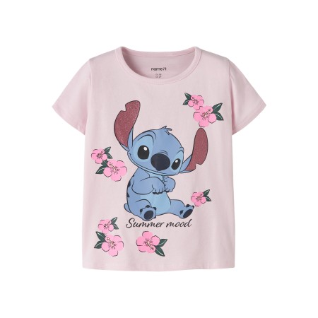 NAME IT T-shirt Ann Stitch Cradle Pink billede