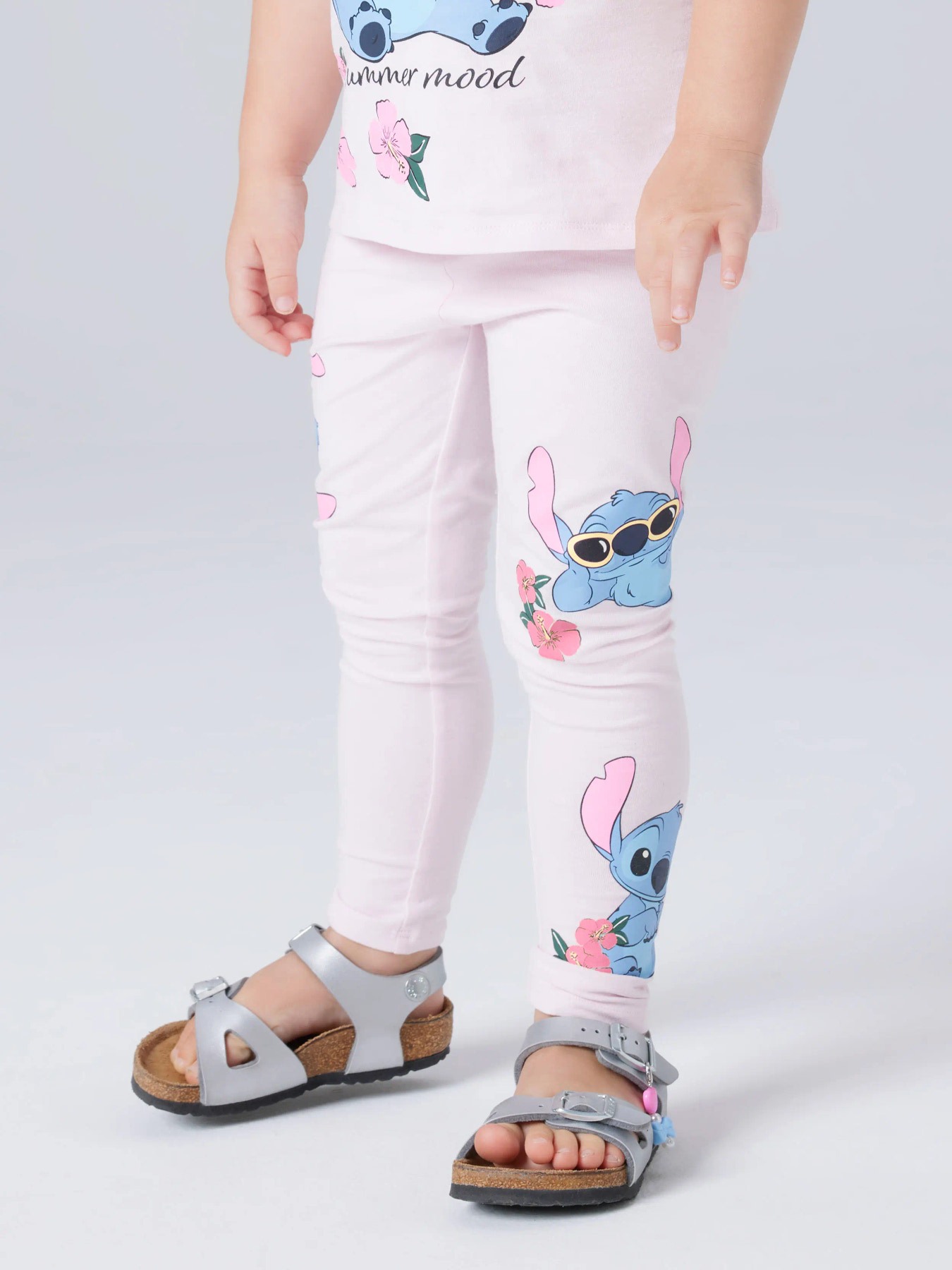 NAME IT Leggings Ana Stitch Cradle Pink billede