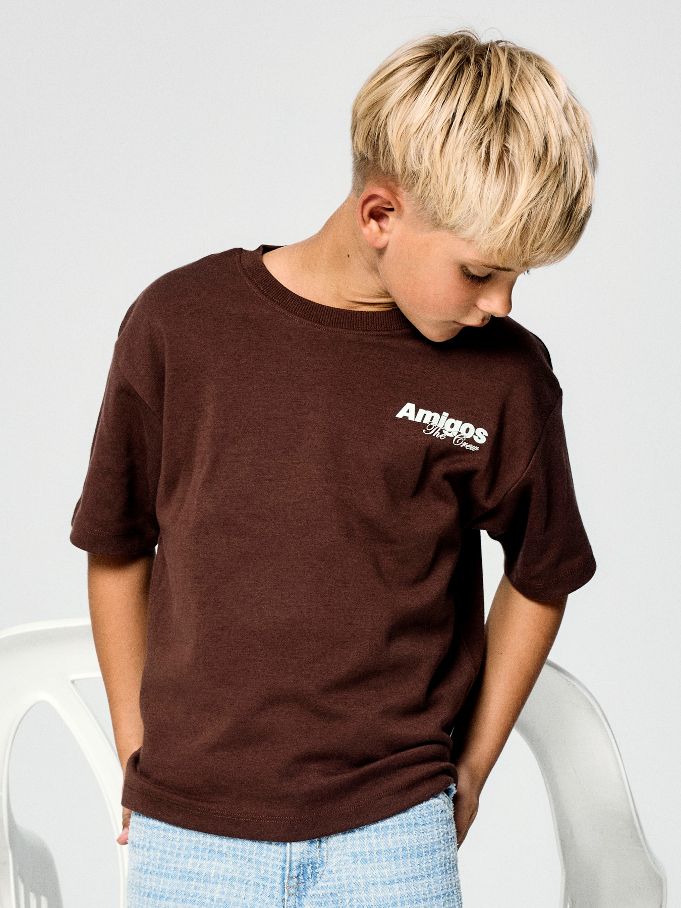 Name It T-shirt - NkmHolle - Chestnut