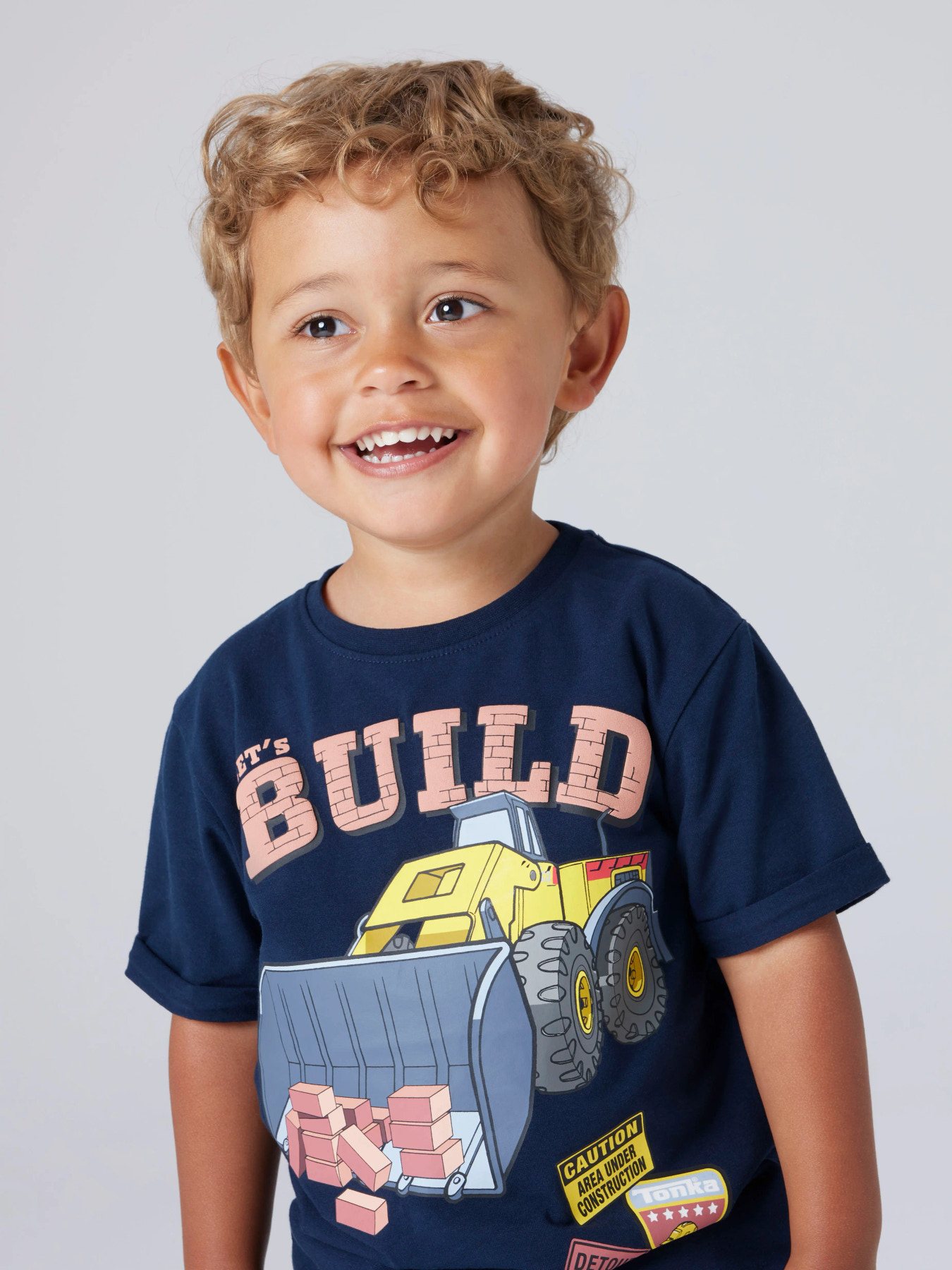 NAME IT T-shirt Malik Tonka Navy Blazer billede