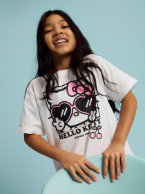 NAME IT T-shirt Afira Hello Kitty Bright White