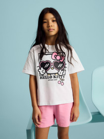 NAME IT T-shirt Afira Hello Kitty Bright White