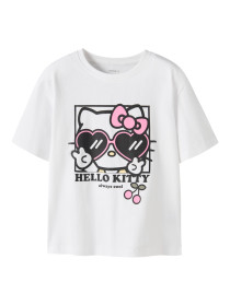 NAME IT T-shirt Afira Hello Kitty Bright White