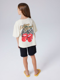 NAME IT T-shirt Afema Rollings Almond Milk