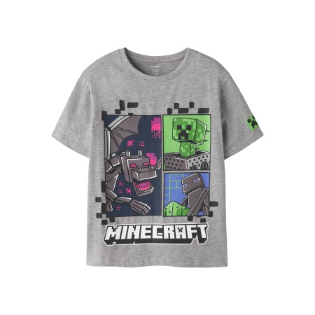 Name It T-shirt - NkmMykin - Minecraft - Grey Melange
