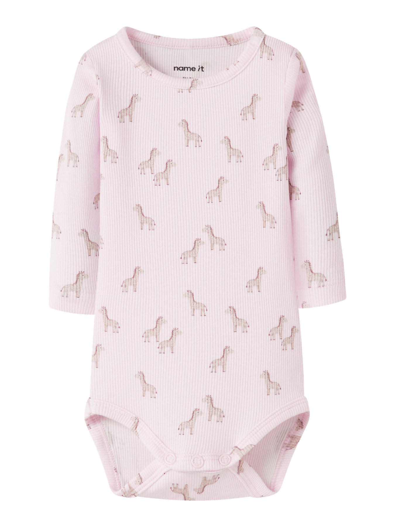 Name It Body l/æ - Rib - Bomuld/Modal - NbfHalena - Cradle Pink
