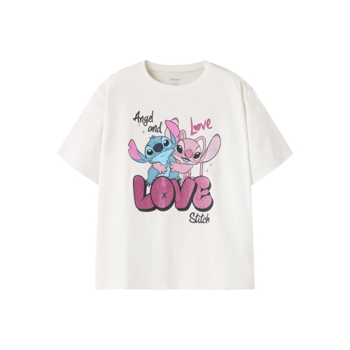 Name It T-shirt - Noos - NkfDymir - Stitch - Cloud Dancer