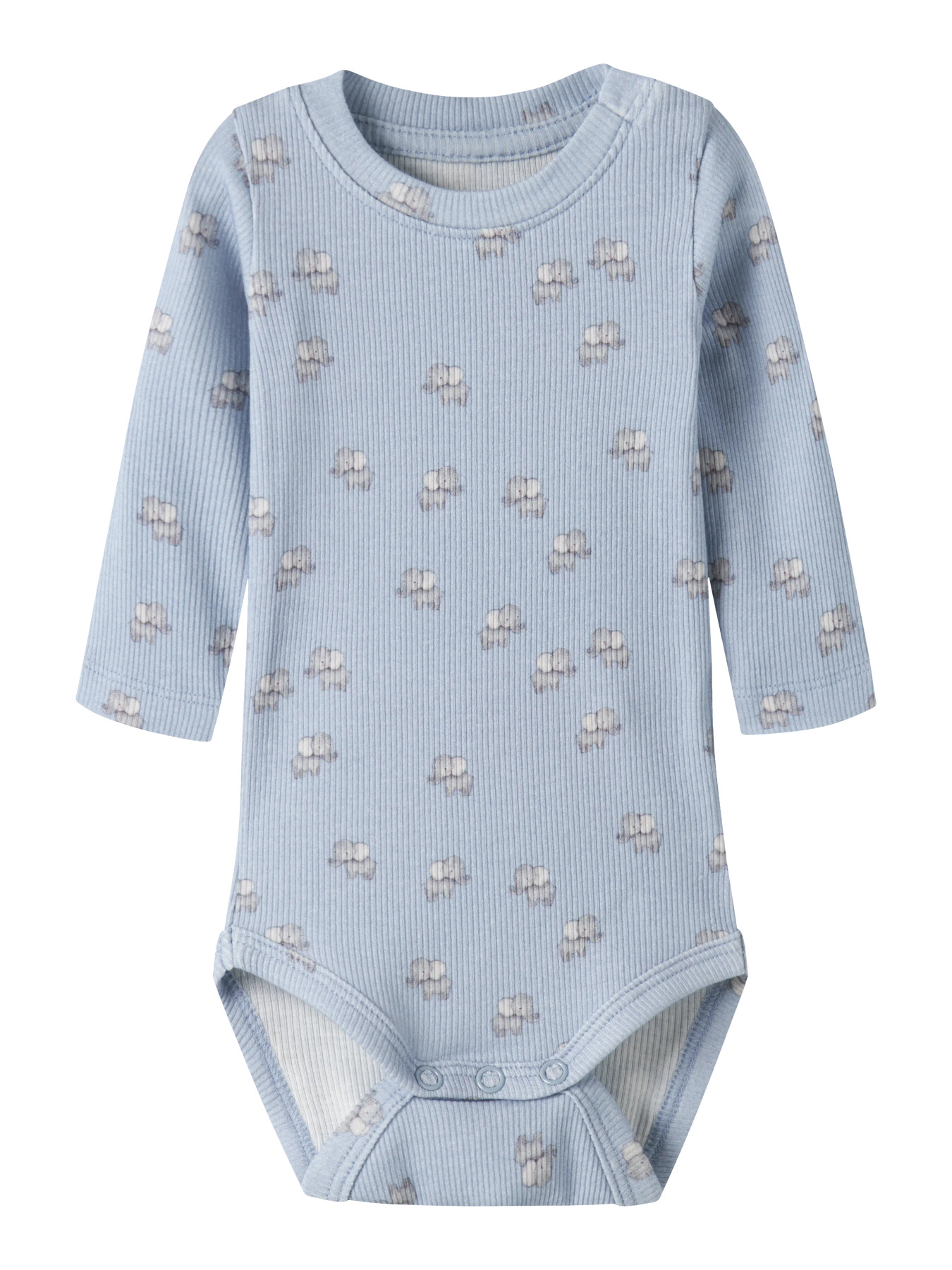 Name It Body l/æ - Rib - Bomuld/Modal - NbmHobit - Blue Fog