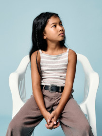 NAME IT Strik Top Helga Chateau Gray