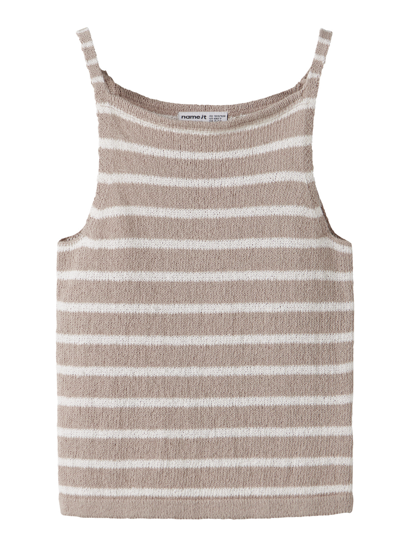 NAME IT Strik Top Helga Chateau Gray billede