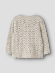 NAME IT Strik Cardigan Himali Peyote Melange