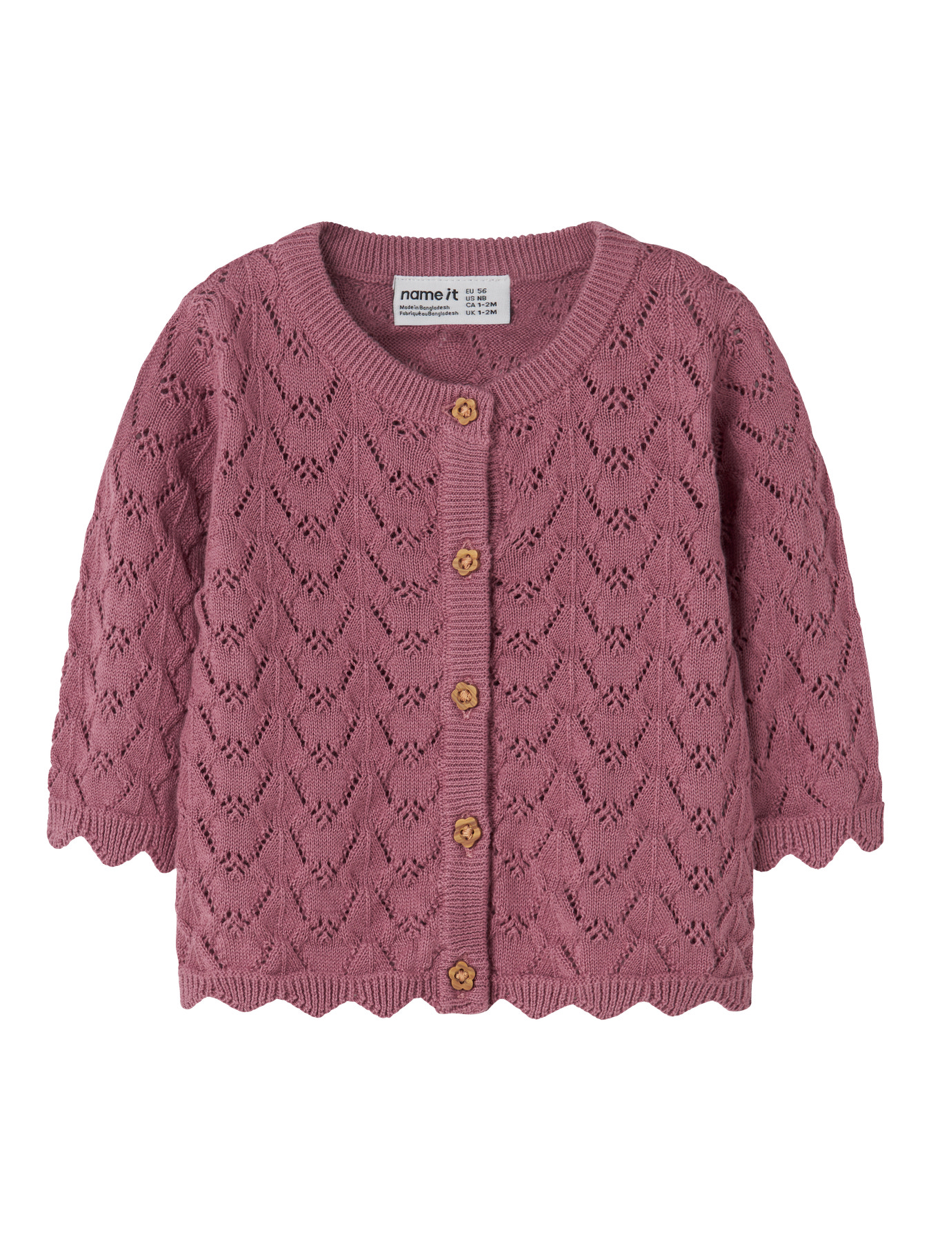 Name It Cardigan - Strik - NbfHarriet - Mesa Rose