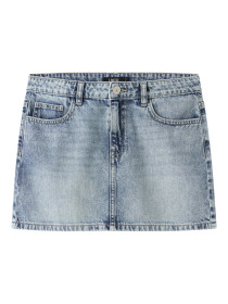 LMTD Denim Nederdele Bett Medium Blue Denim