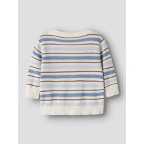LIL ATELIER Strik Cardigan Hito Coconut Milk Dusty Blue