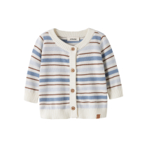 LIL ATELIER Strik Cardigan Hito Coconut Milk Dusty Blue