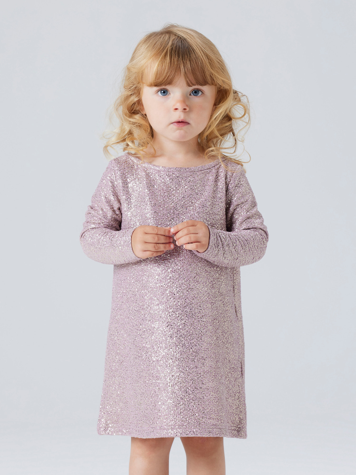 NAME IT Glimmer Kjole Ditsa Mauve Mist