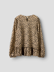 NAME IT Leo Glimmer Bluse Rebekka Silver Mink