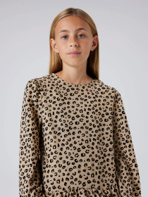 NAME IT Leo Glimmer Bluse Rebekka Silver Mink