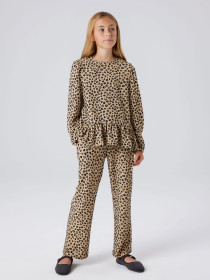 NAME IT Leo Glimmer Bluse Rebekka Silver Mink