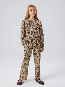 NAME IT Brede Leo Glimmer Bukser Silver Mink