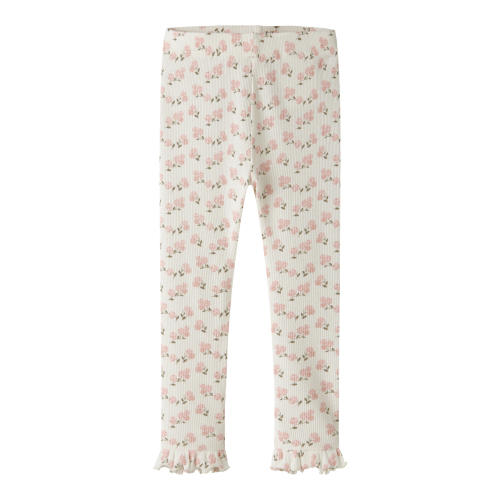 LIL ATELIER Leggings Gago Kna Coconut Milk Hydrangea billede