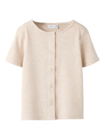 NAME IT Kortærmet Cardigan Linissi Pumice Stone
