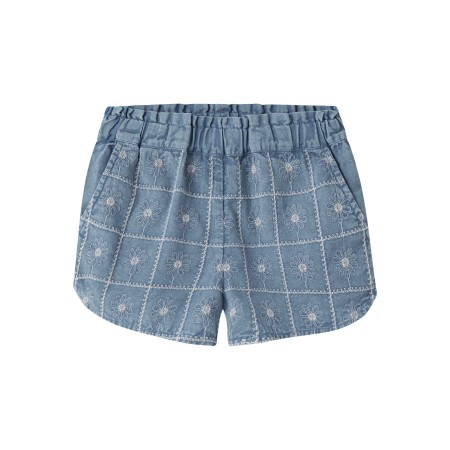 Name It Herta Faded Denim - Børne Shorts - Blå - 110