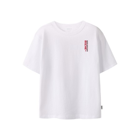 Name It NkmJoss - Børne T-shirt - Hvid - 140