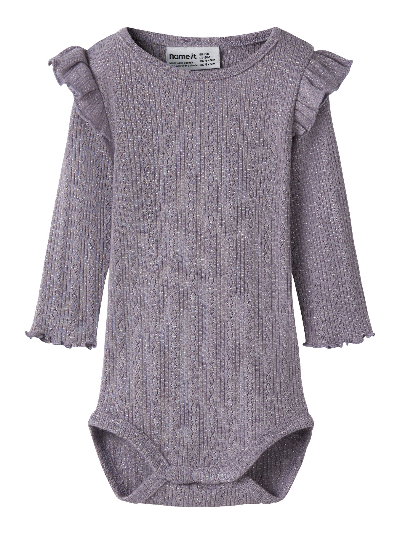 NAME IT Body Blitta Lavender Gray Melange