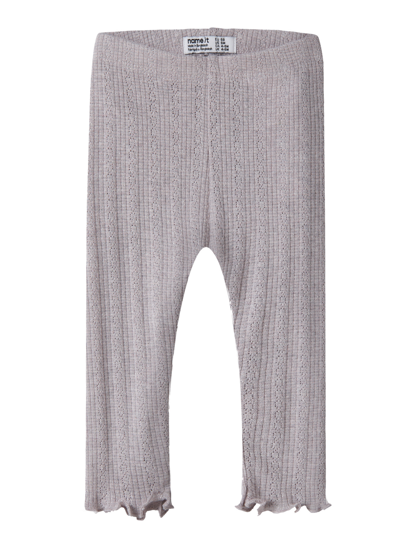 NAME IT Leggings Blitta Lilac Marble Melange