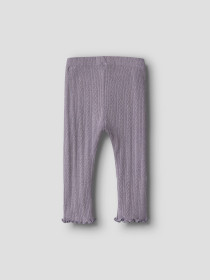 NAME IT Leggings Blitta Lavender Gray Melange