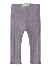 NAME IT Leggings Blitta Lavender Gray Melange