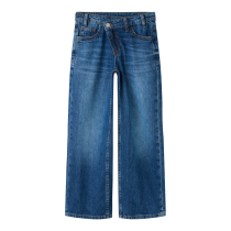 NAME IT Wide Jeans Rose Asym Dark Blue Denim