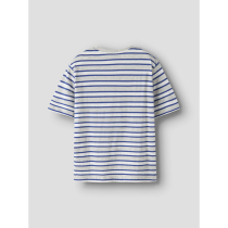 NAME IT T-shirt Kristian Light Grey Melange Deep Ultramarine
