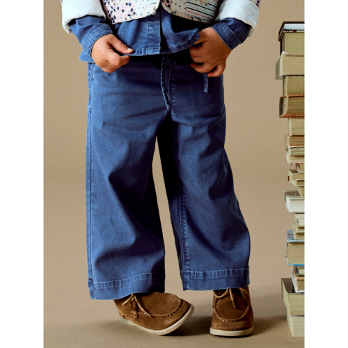 NAME IT Wide Pull Up Jeans Bella Medium Blue Denim
