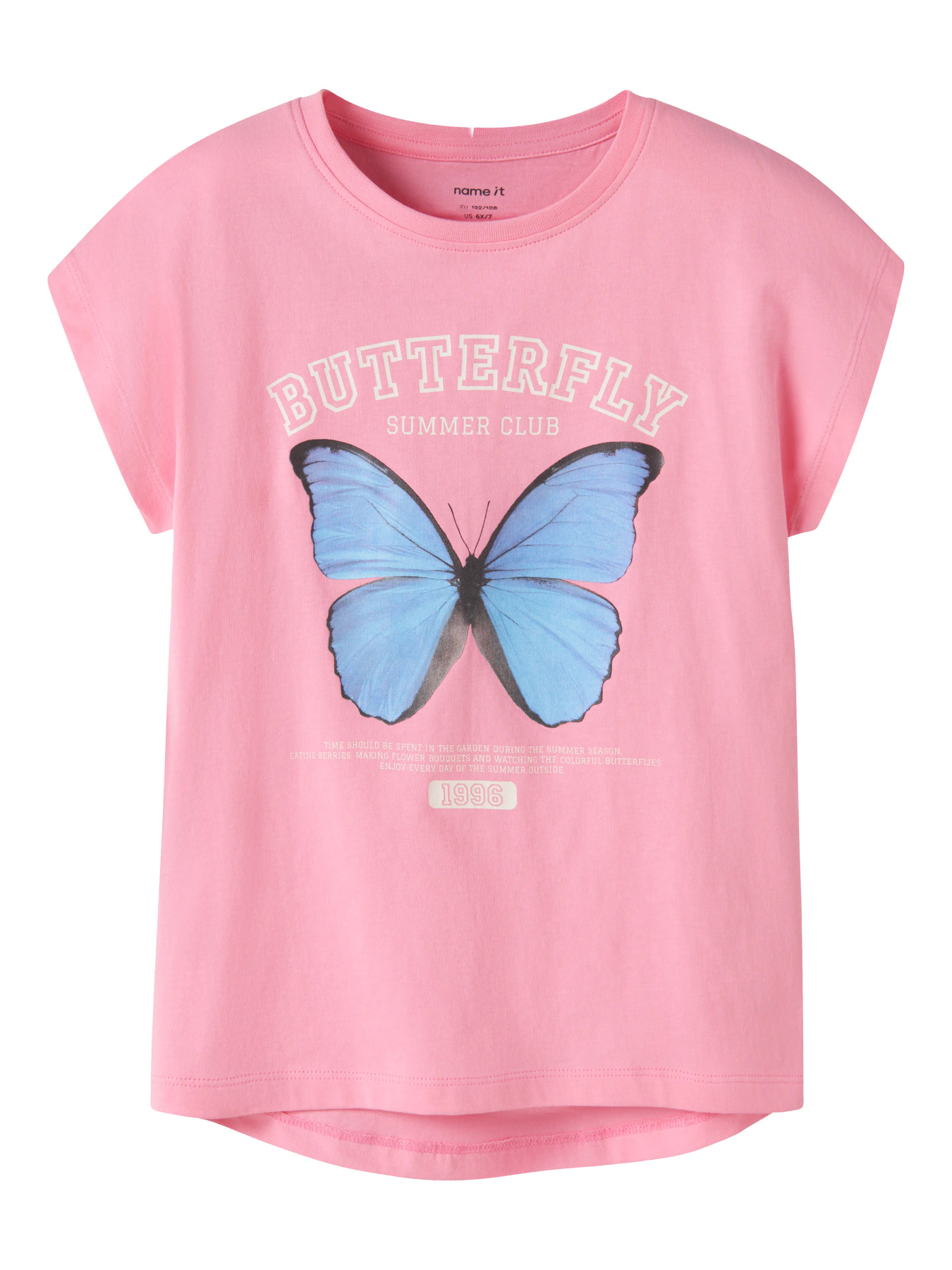 Name It T-shirt - NkfVotia - Pink Drink/Butterfly