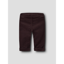 NAME IT Fløjls Bukser Ben Chocolate Plum