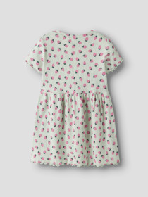 NAME IT Kjole Vemma Pale Aqua Strawberries