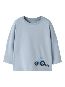 NAME IT Bluse Fotroels Blue Fog