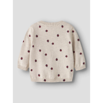 NAME IT Strik Cardigan Kikki Peyote Melange