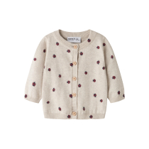 NAME IT Strik Cardigan Kikki Peyote Melange