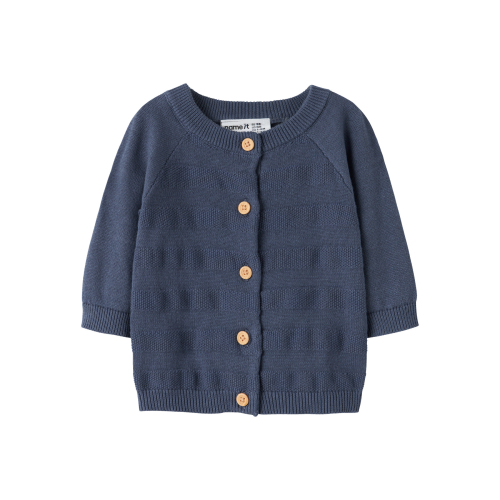 NAME IT Strik Cardigan Kop Vintage Indigo