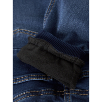 NAME IT Fleece Baggy Jeans Ben Dark Blue Denim