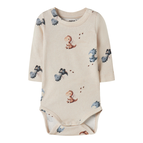 Name It Karlos - Baby Body - Beige - 56