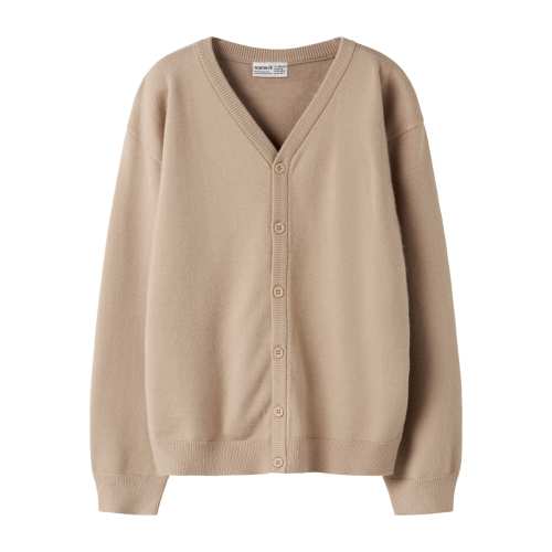 NAME IT Strik Cardigan Kette Sesame