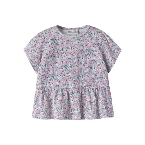 Name It T-shirt - NmfKatrina - Rib - Subdued Blue