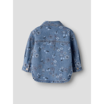 NAME IT Denim Jakke Joy Medium Blue Denim Flower